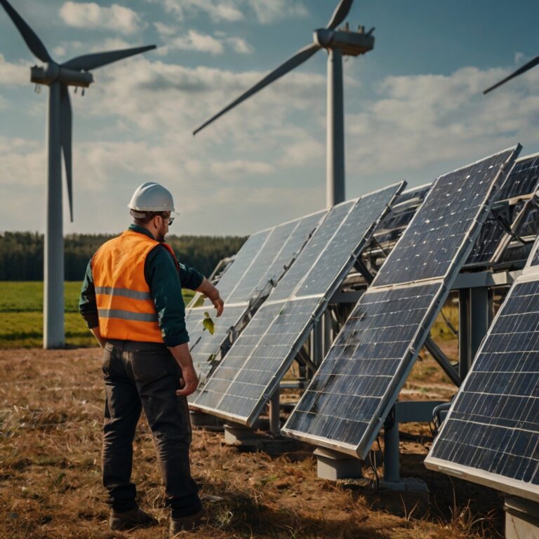 Leonardo Kino XL Generate an image of people in renewable ener 3